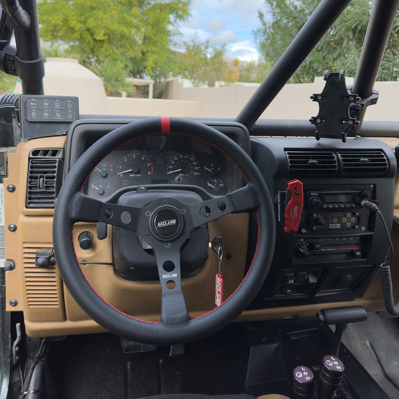 Load image into Gallery viewer, 13.5&#39;&#39;  MOJAB Deep Dish Steering Wheel Leather or Suede
