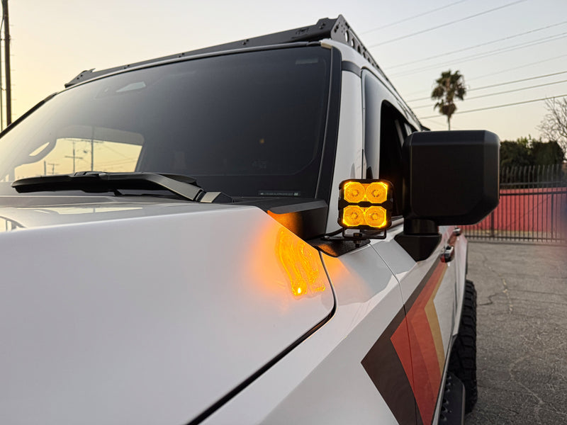 Load image into Gallery viewer, 2024+ Toyota Land Cruiser Hood Mount/Ditch Lights - PRO
