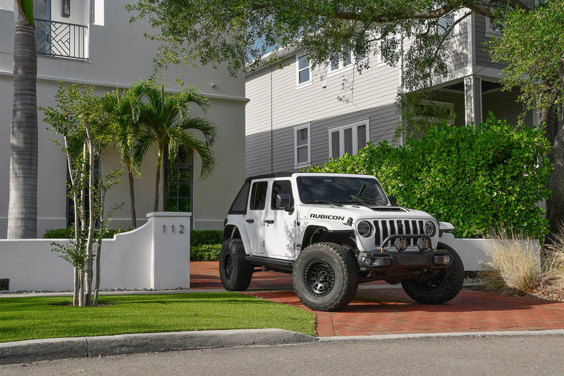 Load image into Gallery viewer, Overland Sector Venture 17x9 -12 5x114.3/5x127mm 71.5mm Satin Black
