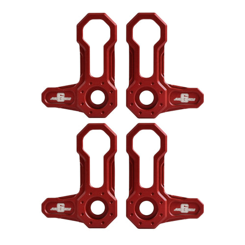 L-SHAPED ROOF LOCKS - JK JEEP (Set of 4) - RED