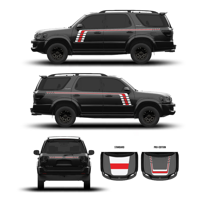 Load image into Gallery viewer, 2001–07 Sequoia Checkered Stripe Kit
