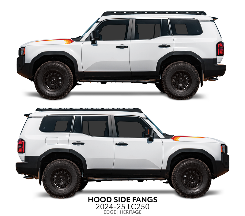 Load image into Gallery viewer, 2024+ Land Cruiser 250 Hood Side Fangs
