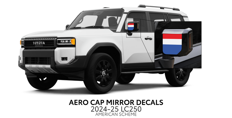 Load image into Gallery viewer, 2024+ Land Cruiser 250 Aero Cap Mirror Decals
