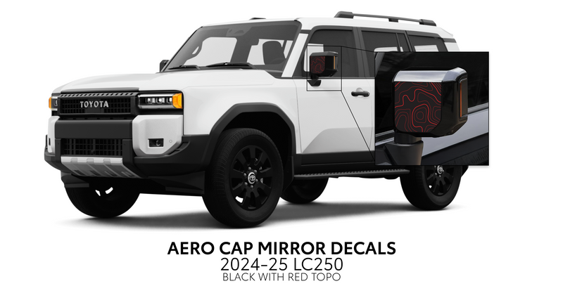 Load image into Gallery viewer, 2024+ Land Cruiser 250 Aero Cap Mirror Decals
