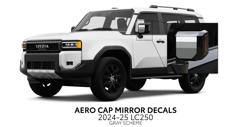 Load image into Gallery viewer, 2024+ Land Cruiser 250 Aero Cap Mirror Decals
