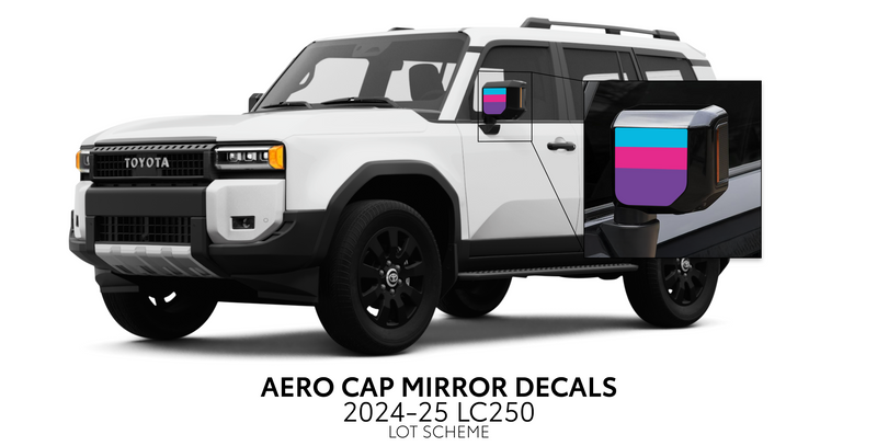 Load image into Gallery viewer, 2024+ Land Cruiser 250 Aero Cap Mirror Decals
