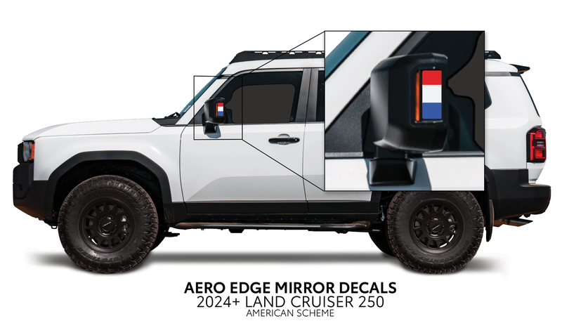 Load image into Gallery viewer, 2024+ Land Cruiser 250 Aero Edge Mirror Decals
