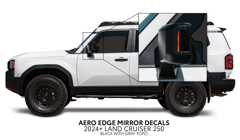 Load image into Gallery viewer, 2024+ Land Cruiser 250 Aero Edge Mirror Decals
