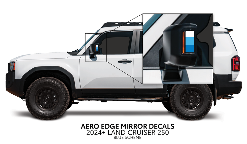 Load image into Gallery viewer, 2024+ Land Cruiser 250 Aero Edge Mirror Decals
