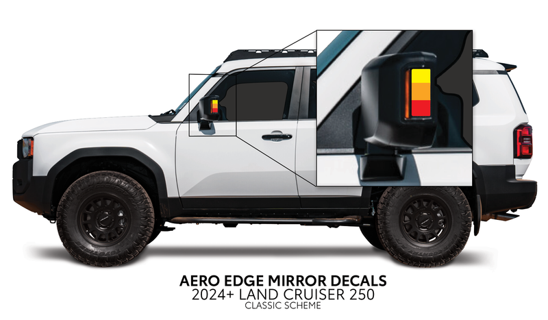 Load image into Gallery viewer, 2024+ Land Cruiser 250 Aero Edge Mirror Decals
