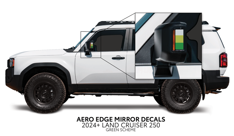 Load image into Gallery viewer, 2024+ Land Cruiser 250 Aero Edge Mirror Decals
