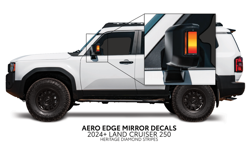 Load image into Gallery viewer, 2024+ Land Cruiser 250 Aero Edge Mirror Decals
