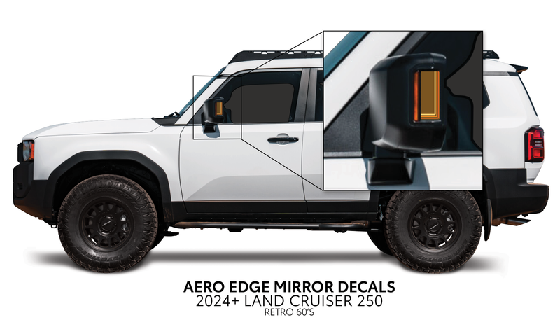 Load image into Gallery viewer, 2024+ Land Cruiser 250 Aero Edge Mirror Decals
