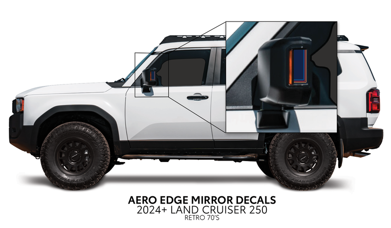 Load image into Gallery viewer, 2024+ Land Cruiser 250 Aero Edge Mirror Decals
