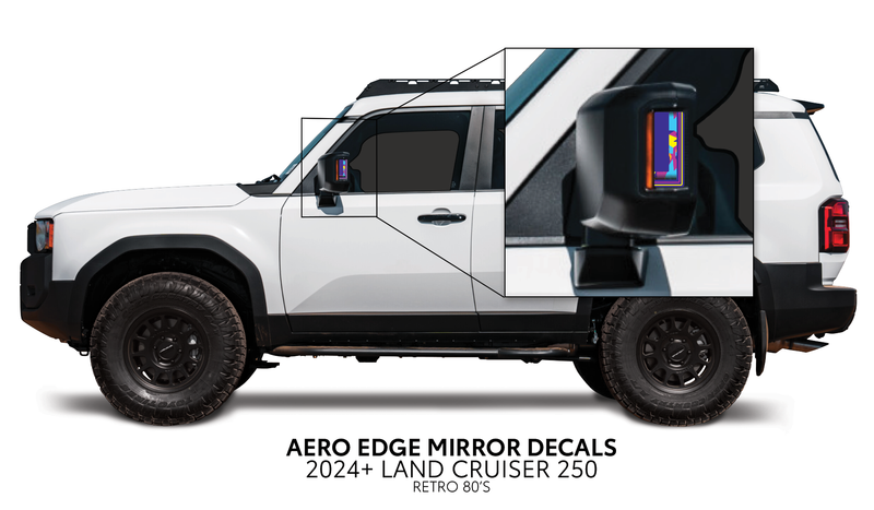 Load image into Gallery viewer, 2024+ Land Cruiser 250 Aero Edge Mirror Decals
