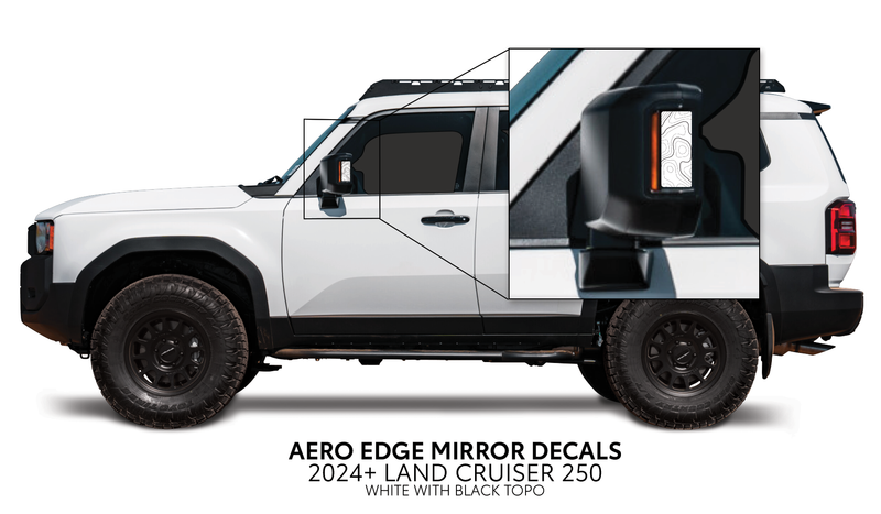 Load image into Gallery viewer, 2024+ Land Cruiser 250 Aero Edge Mirror Decals

