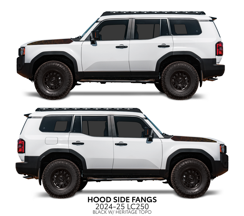 Load image into Gallery viewer, 2024+ Land Cruiser 250 Hood Side Fangs
