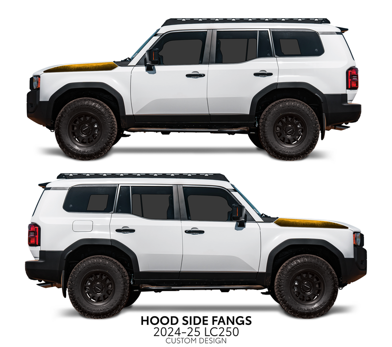 Load image into Gallery viewer, 2024+ Land Cruiser 250 Hood Side Fangs
