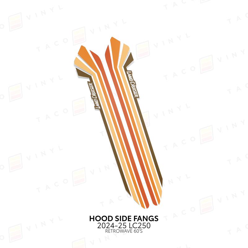 Load image into Gallery viewer, 2024+ Land Cruiser 250 Hood Side Fangs
