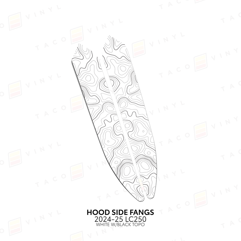 Load image into Gallery viewer, 2024+ Land Cruiser 250 Hood Side Fangs
