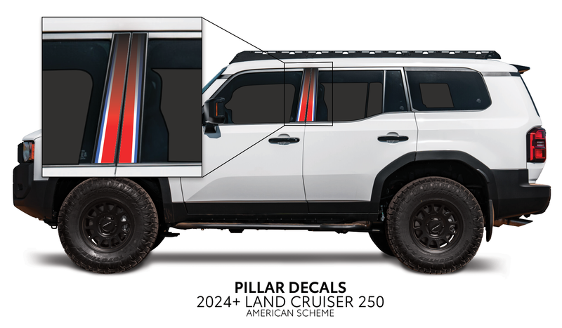Load image into Gallery viewer, 2024+ Land Cruiser 250 Door Pillar Decals
