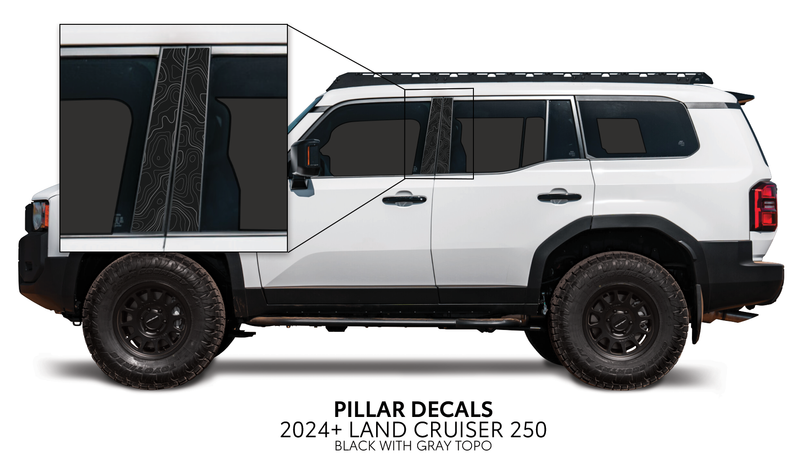 Load image into Gallery viewer, 2024+ Land Cruiser 250 Door Pillar Decals
