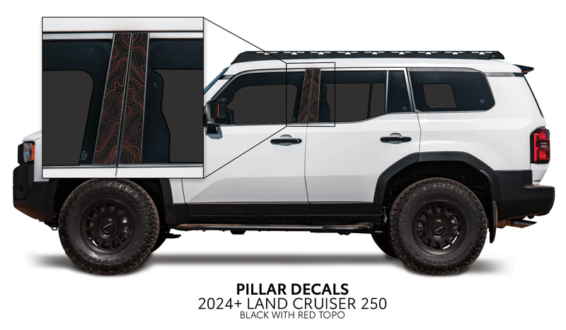 Load image into Gallery viewer, 2024+ Land Cruiser 250 Door Pillar Decals
