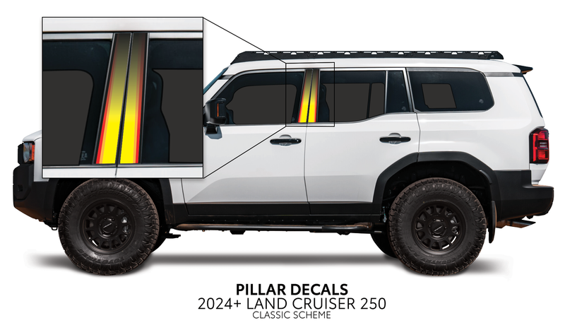 Load image into Gallery viewer, 2024+ Land Cruiser 250 Door Pillar Decals

