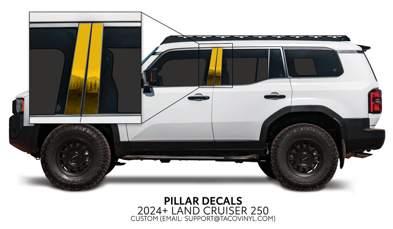 Load image into Gallery viewer, 2024+ Land Cruiser 250 Door Pillar Decals
