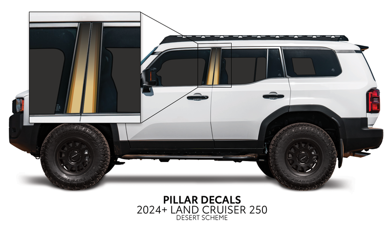Load image into Gallery viewer, 2024+ Land Cruiser 250 Door Pillar Decals
