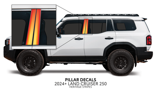 2024+ Land Cruiser 250 Door Pillar Decals