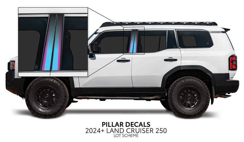Load image into Gallery viewer, 2024+ Land Cruiser 250 Door Pillar Decals
