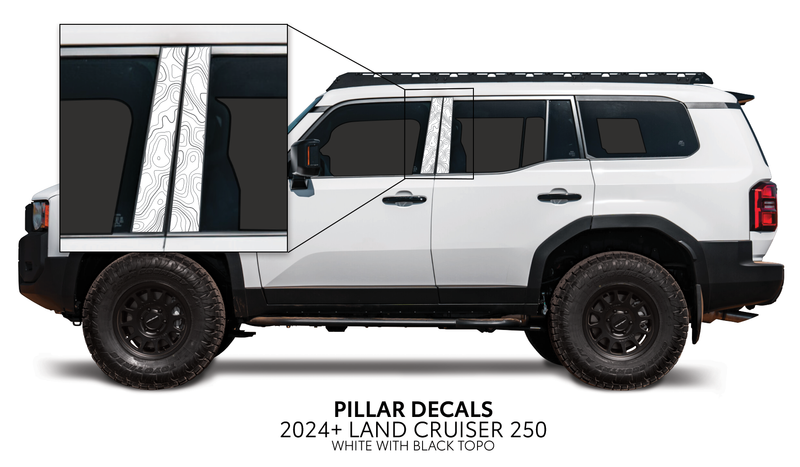 Load image into Gallery viewer, 2024+ Land Cruiser 250 Door Pillar Decals
