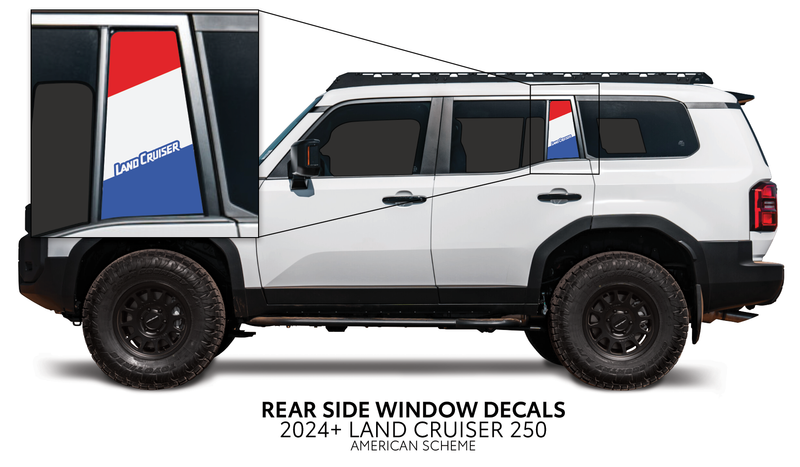 Load image into Gallery viewer, 2024+ Land Cruiser 250 Rear Side Window Decal
