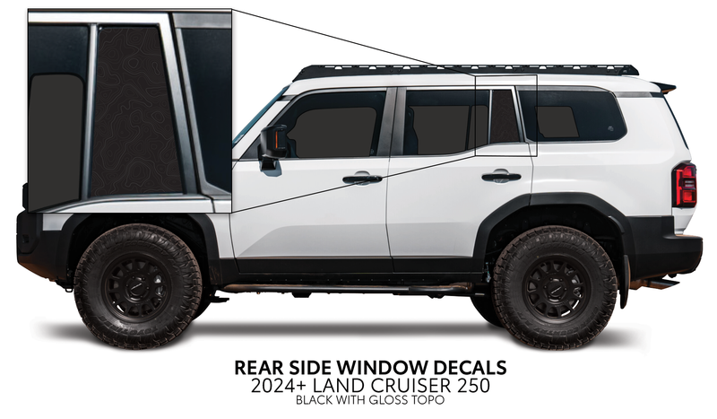 Load image into Gallery viewer, 2024+ Land Cruiser 250 Rear Side Window Decal

