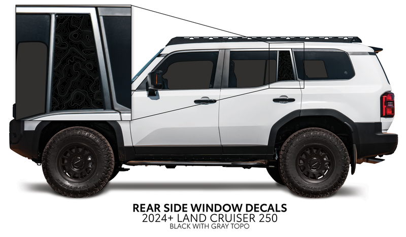 Load image into Gallery viewer, 2024+ Land Cruiser 250 Rear Side Window Decal
