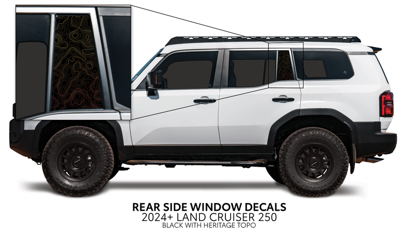 Load image into Gallery viewer, 2024+ Land Cruiser 250 Rear Side Window Decal
