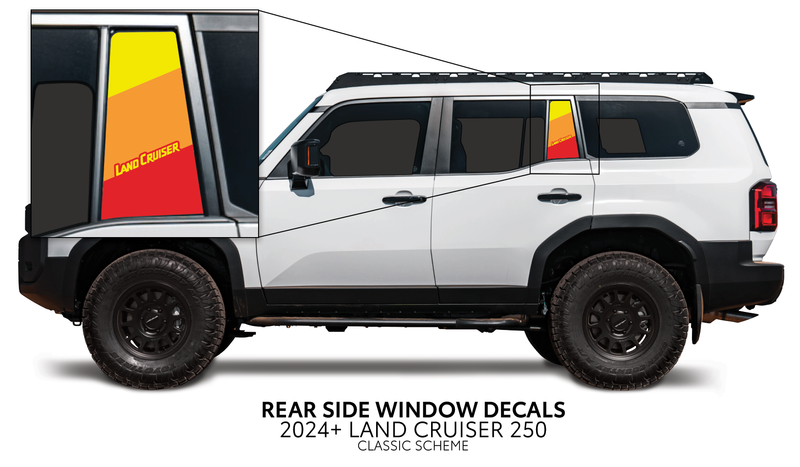 Load image into Gallery viewer, 2024+ Land Cruiser 250 Rear Side Window Decal
