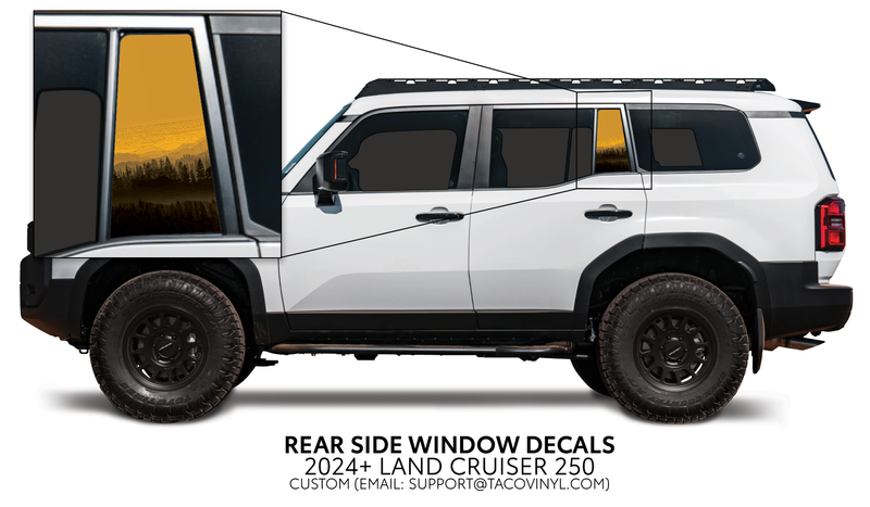 Load image into Gallery viewer, 2024+ Land Cruiser 250 Rear Side Window Decal
