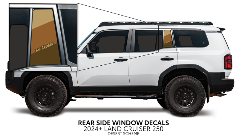 Load image into Gallery viewer, 2024+ Land Cruiser 250 Rear Side Window Decal

