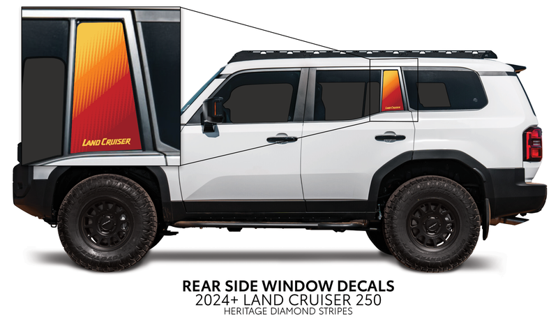 Load image into Gallery viewer, 2024+ Land Cruiser 250 Rear Side Window Decal
