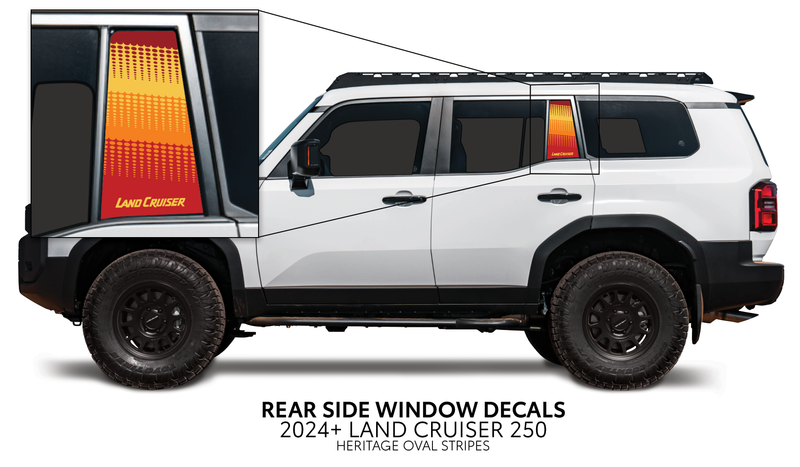 Load image into Gallery viewer, 2024+ Land Cruiser 250 Rear Side Window Decal
