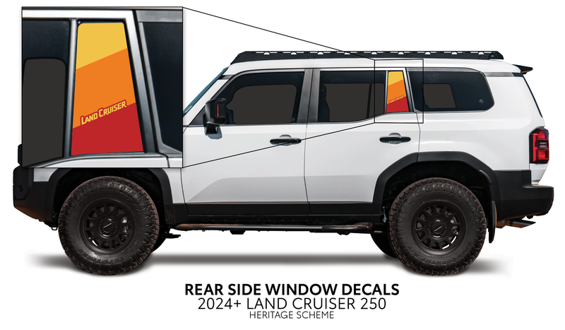 Load image into Gallery viewer, 2024+ Land Cruiser 250 Rear Side Window Decal
