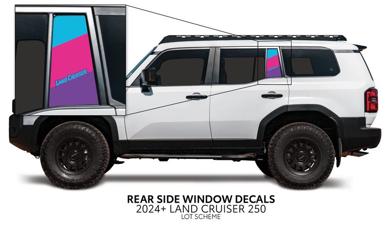 Load image into Gallery viewer, 2024+ Land Cruiser 250 Rear Side Window Decal
