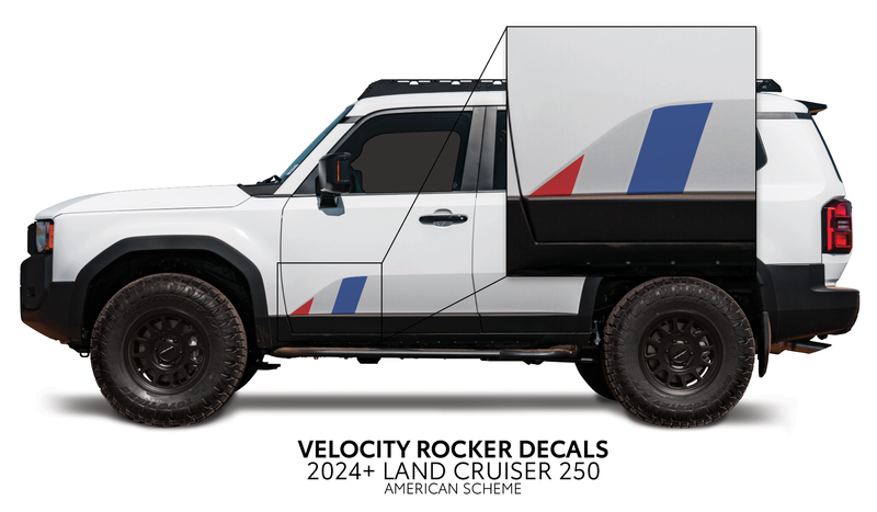 Load image into Gallery viewer, 2024+ Land Cruiser 250 Velocity Lower Rocker Decals
