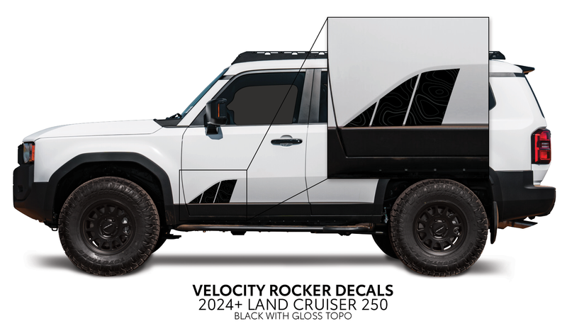 Load image into Gallery viewer, 2024+ Land Cruiser 250 Velocity Lower Rocker Decals
