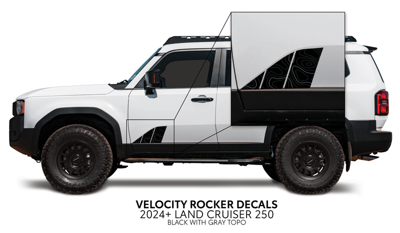 Load image into Gallery viewer, 2024+ Land Cruiser 250 Velocity Lower Rocker Decals

