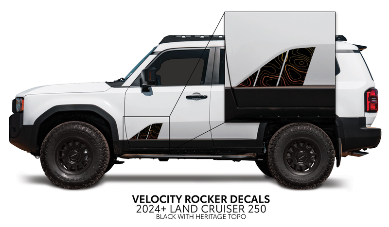 Load image into Gallery viewer, 2024+ Land Cruiser 250 Velocity Lower Rocker Decals
