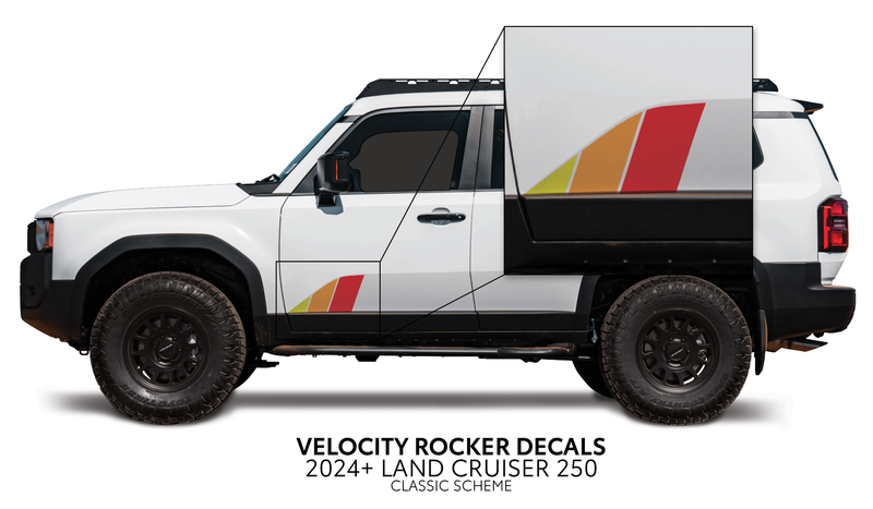 Load image into Gallery viewer, 2024+ Land Cruiser 250 Velocity Lower Rocker Decals
