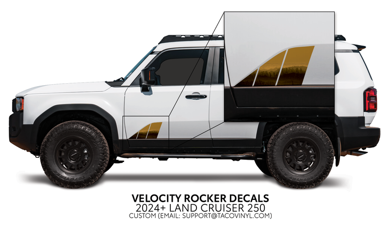 Load image into Gallery viewer, 2024+ Land Cruiser 250 Velocity Lower Rocker Decals
